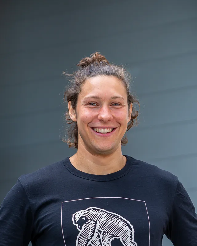 Fabian Janicek in a RAW Movement shirt