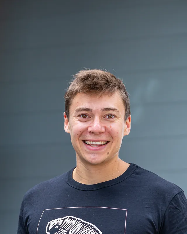 Patrick “Schorni” Schornböck in a RAW Movement shirt